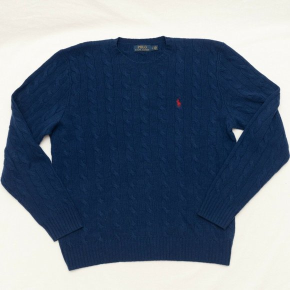 Ralph Lauren Other - Ralph Lauren Men's Blue Wool & Cashmere Sweater